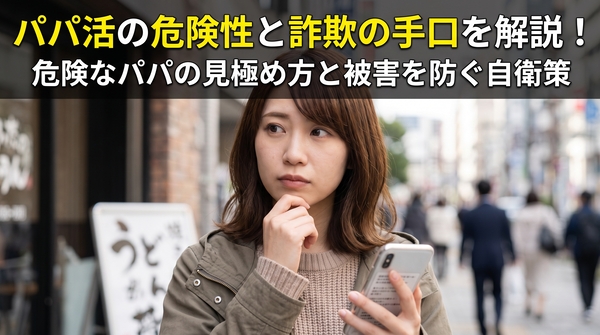 パパ活の危険性と詐欺の手口を解説!危険なパパの見極め方と被害を防ぐ自衛策