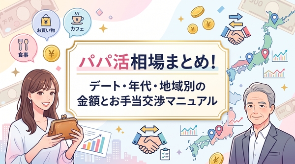 パパ活相場まとめ!デート・年代・地域別の金額とお手当交渉マニュアル